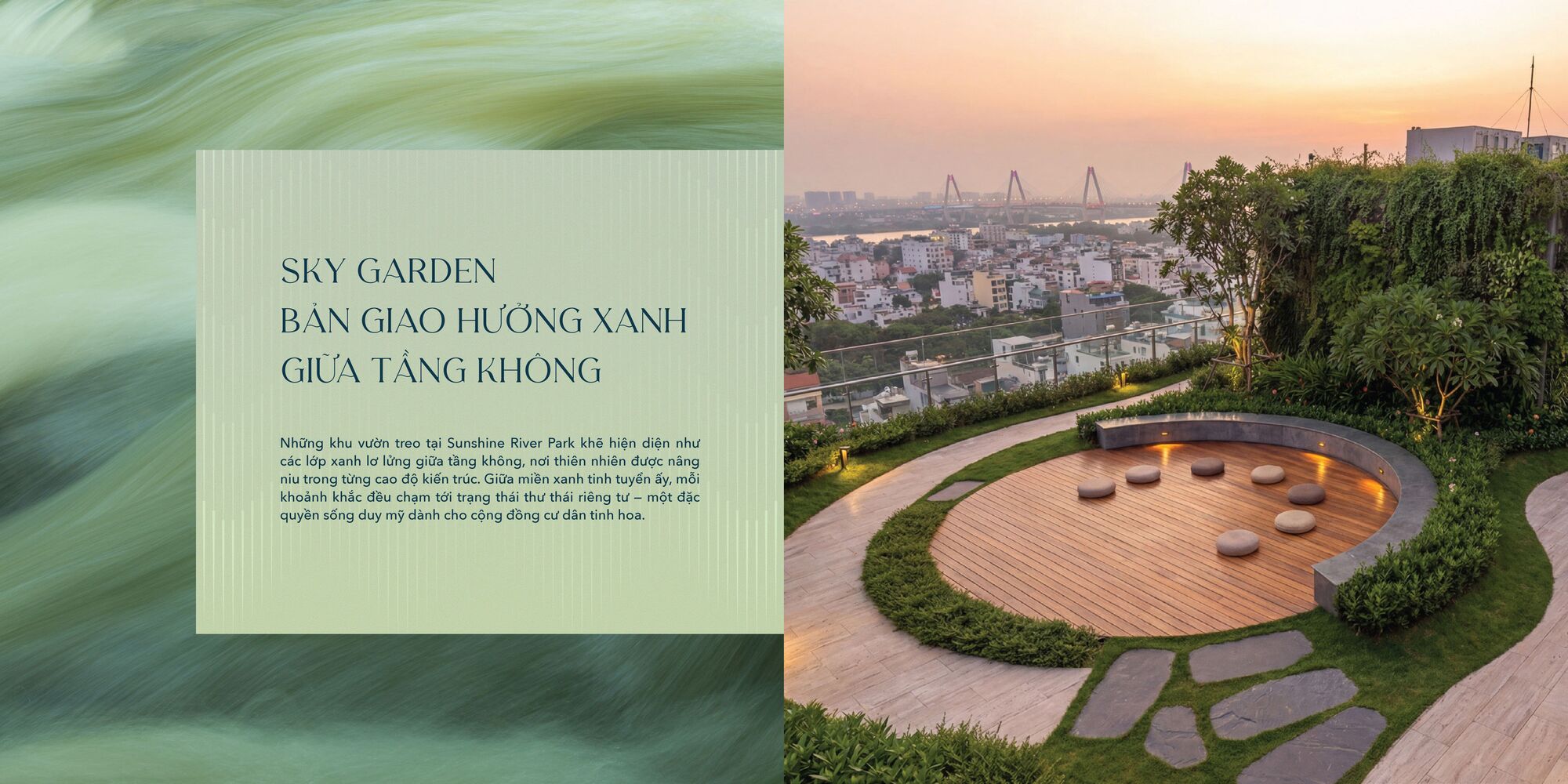 Hệ sinh thái tiện ích Sunshine River Park, tiện ích nội khu chuẩn "Resort in City" 42 Sky Garden Sunshine River Park.