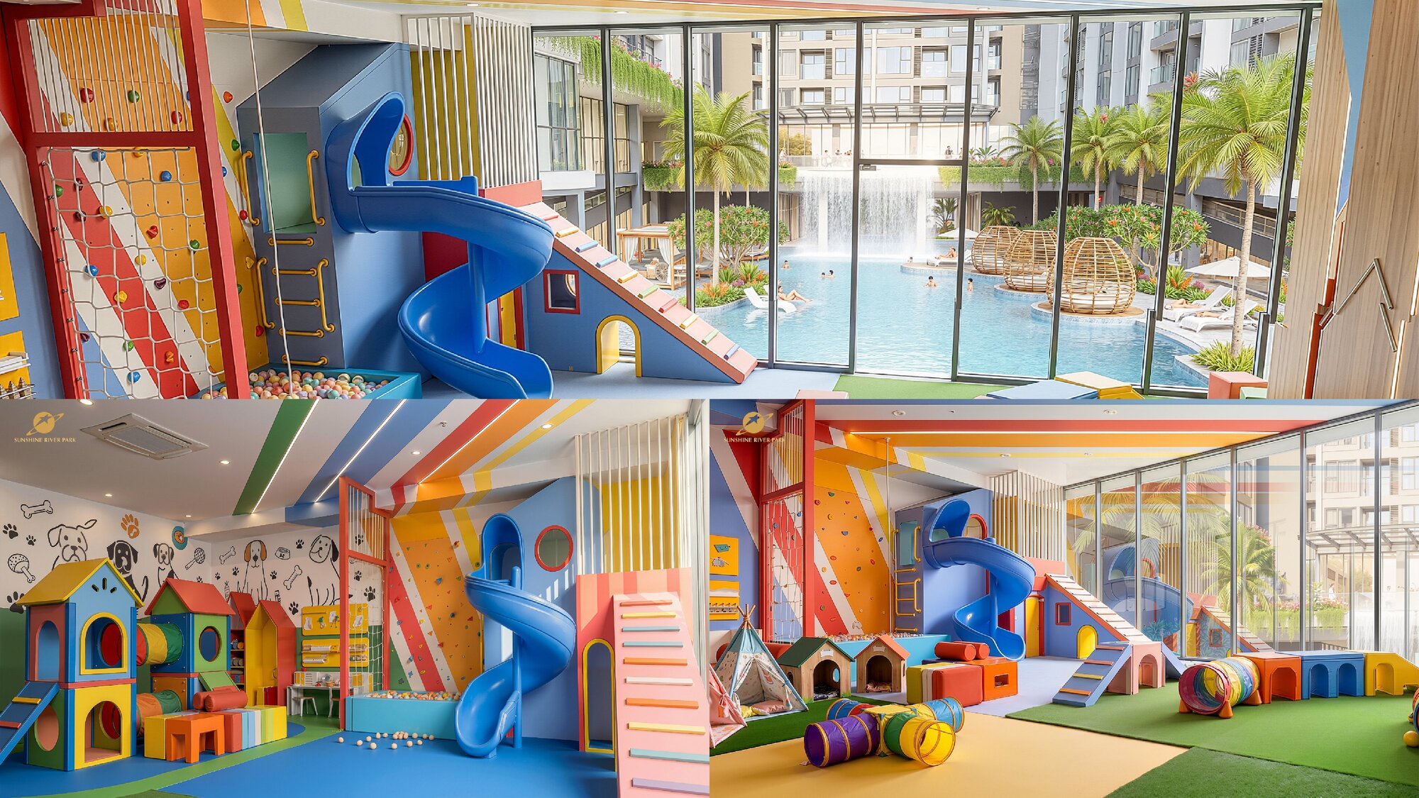 Hệ sinh thái tiện ích Sunshine River Park, tiện ích nội khu chuẩn "Resort in City" 44 Khu vui chơi trẻ em trong hệ Tiện ích Sunshine River Park