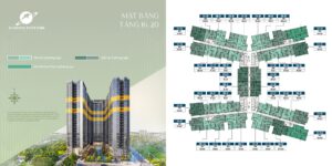 Mat bang dien hinh tang 16 20 Sunshine River Park