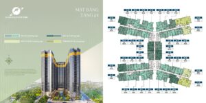 Mat bang dien hinh tang 24 Sunshine River Park